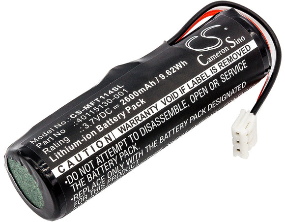 Battery for Novatel Wireless Tasman T1114 40115130-001 3.7V Li-ion 2600mAh / 9.6