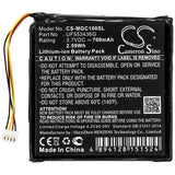 Battery for Magellan Cyclo100 ER-009311, UF553436G 3.7V Li-ion 700mAh / 2.59Wh