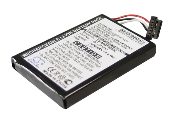 Battery for Yakumo Delta X 5BT 3.7V Li-ion 1250mAh / 4.63Wh