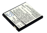 Battery for Sharp PB10ZU BTR1003, UBAT1046YCPZ 3.7V Li-ion 1050mAh / 3.89Wh