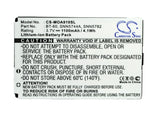 Battery for Motorola V257 BT-60, SNN5744A, SNN5782 3.7V Li-ion 1100mAh