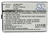 Battery for Motorola C300 SNN5725A 3.7V Li-ion 750mAh