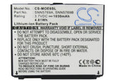 Battery for Motorola MOTOROKR E6 BC70, SNN5769A, SNN5769B 3.7V Li-ion 1030mAh