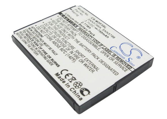 Battery for Motorola EM25 BD50, SNN5796, SNN5796A 3.7V Li-ion 750mAh / 2.78Wh
