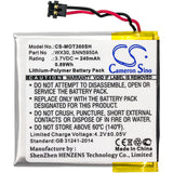 Battery for Motorola Moto 360 SNN5950A, SNN5951A, WX30 3.7V Li-Polymer 240mAh / 