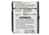 Battery for Motorola i876 BK70, SNN5792A 3.7V Li-ion 950mAh