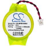 Battery for Motorola MPM100 824 3.0V Lithium 550mAh / 1.65Wh