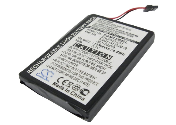Battery for Magellan Maestro 3100 027100SV8, 37-00030-001, E4MT181202B12 3.7V Li