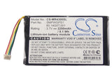 Battery for Magellan Maestro 4350 60.14G0T.001, SMPWGPS1 3.7V Li-ion 1500mAh / 5