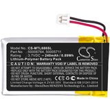 Battery for Mitel 6930 50005711, 50006764 3.7V Li-Polymer 240mAh / 0.89Wh