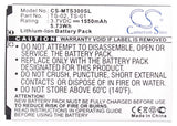 Battery for SEALS IP68 Water Proof TS-01, TS-02 3.7V Li-ion 1550mAh / 5.73Wh