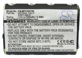 Battery for Motorola SX900R 3XCAAA, 53617, KEBT-086-B 3.6V Ni-MH 700mAh / 2.52Wh