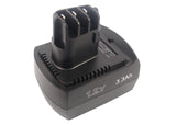 Battery for Metabo BS 12 SP 6.02151.50, 6.25473 12V Ni-MH 3300mAh / 39.60Wh