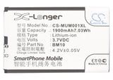 Battery for Xiaomi M1 29-11940-000-00, BM10 3.7V Li-ion 1900mAh / 7.03Wh