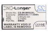 Battery for Xiaomi MI2s BM20 3.7V Li-ion 2050mAh / 7.59Wh