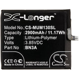 Battery for Redmi M1903C3GG BN3A 3.85V Li-Polymer 2900mAh / 11.17Wh