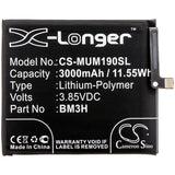 Battery for Xiaomi M1901F9T BM3H 3.85V Li-Polymer 3000mAh / 11.55Wh