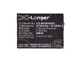 Battery for Xiaomi 2016007 BM49 3.85V Li-Polymer 4750mAh / 18.29Wh