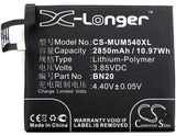 Battery for Xiaomi Mi 5c Dual SIM TD-LTE BN20 3.85V Li-Polymer 2850mAh / 10.97Wh