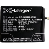 Battery for Xiaomi M1808D2TC BM3J 3.85V Li-Polymer 3250mAh / 12.51Wh