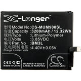 Battery for Xiaomi Mi 9 BM3L 3.85V Li-Polymer 3200mAh / 12.32Wh