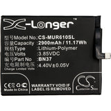 Battery for Redmi M1804C3CE BN37 3.85V Li-Polymer 2900mAh / 11.17Wh