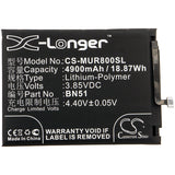 Battery for Xiaomi M1908C3KE BN51 3.85V Li-Polymer 4900mAh / 18.87Wh
