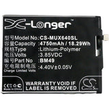 Battery for Xiaomi 2016001 BM49 3.85V Li-Polymer 4750mAh / 18.29Wh