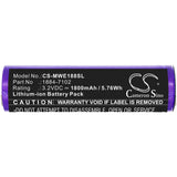 Battery for Moser Ermila 1885 Motion 1884-7102 3.2V Li-ion 1800mAh / 5.76Wh