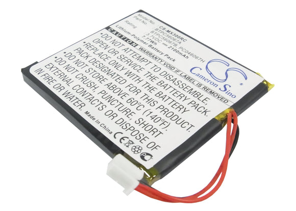 Battery for Crestron MT-1000C MiniTouch Wireless Ha MT-1000C-BTP 3.7V Li-Polymer