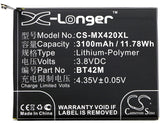 Battery for Meizu M1 Metal BT42M 3.8V Li-Polymer 3100mAh / 11.78Wh