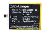 Battery for MEDION Life X5001 CA366069HV 3.8V Li-Polymer 2150mAh / 8.17Wh