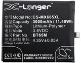 Battery for Meizu MX6 BT65M 3.8V Li-Polymer 3000mAh / 11.40Wh