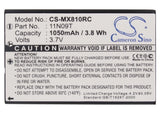 Battery for Universal MX-880 BATTMX880, NC0910, UT-BATTMX880 3.7V Li-ion 1050mAh
