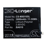 Battery for Meizu M8C BA810 3.85V Li-Polymer 3000mAh / 11.55Wh