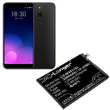 Battery for Meizu M811M  BA811 3.85V Li-Polymer 3200mAh / 12.32Wh