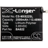 Battery for Meizu M822Q BA822 3.85V Li-Polymer 3500mAh / 13.48Wh