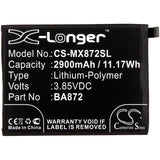 Battery for Meilan M872H BA872 3.85V Li-Polymer 2900mAh / 11.17Wh