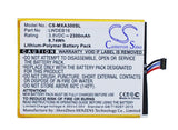Battery for Micromax A300 LWDEB16 3.8V Li-Polymer 2300mAh / 8.74Wh