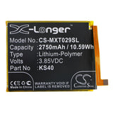 Battery for Motorola XT2029-1 KS40 3.85V Li-Polymer 2750mAh / 10.59Wh