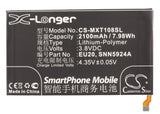 Battery for Motorola DROID MAXX 4G LTE EU20, SNN5924A 3.8V Li-Polymer 2100mAh / 