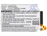 Battery for Motorola Pure FX30, SNN5964A 3.8V Li-Polymer 2800mAh / 10.64Wh