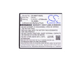 Battery for Motorola XT1671 GK40, SNN5967A, SNN5967B 3.8V Li-Polymer 2700mAh / 1