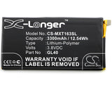 Battery for Motorola XT1635 GL40, SNN5974A 3.8V Li-Polymer 3300mAh / 12.54Wh