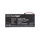 Battery for Motorola XT1625 GA40, SNN5966A 3.8V Li-Polymer 2700mAh / 10.26Wh