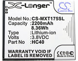 Battery for Motorola M2998 HC40 3.8V Li-ion 2200mAh / 8.36Wh