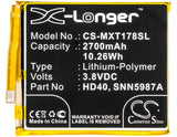 Battery for Motorola Moto Z Force 2nd gen HD40, SNN5987A 3.8V Li-Polymer 2700mAh