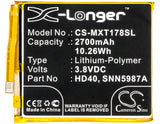 Battery for Motorola Moto Z2 Force Edition LTE-A HD40, SNN5987A 3.8V Li-Polymer 