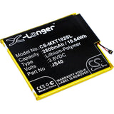 Battery for Motorola XT1929-17 JS40 3.8V Li-Polymer 2800mAh / 10.64Wh