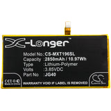 Battery for Motorola XT1965-3 JG40 3.85V Li-Polymer 2850mAh / 10.97Wh